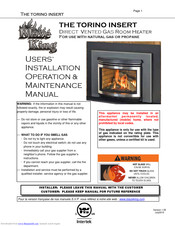Blaze King Blaze King Users Installation Operation & Maintenance Manual