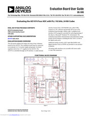 Analog Devices EVAL-AD1974AZ User Manual