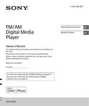 Sony DSX-A40UI Operating Instructions Manual