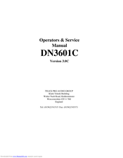 Telex Pro Audio Group DN3601C Operators & Service Manual