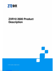 Zte ZXR10 2600 Product Description