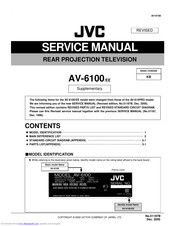 JVC av-6100 Service Manual