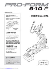 Pro-Form PFEL09911.0 User Manual