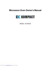 Kompact KC545CM Owner's Manual
