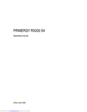 Fujitsu Primergy RX200 S4 Operating Manual
