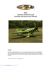 Max-Thrust MX2 Assembly And Instruction Manual