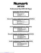 Numark MP300 Quick Start Owner's Manual