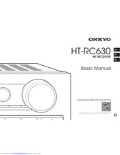 Onkyo HT-RC630 Basic Manual