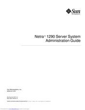 Sun Microsystems Netra 1290 Administration Manual