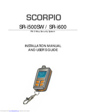 Scorpio SR-i500SW Installation Manual And User's Manual
