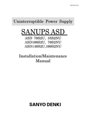 Sanyo Denki ASD 100S2NU Installation & Maintenance Manual