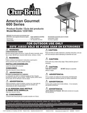Char-Broil American Gourmet 600 Series 12301565 Product Manual