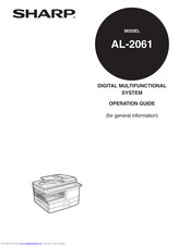Sharp AL-2061 Operation Manual