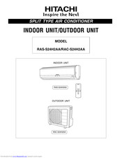 Hitachi RAC-S24H2AA User Manual
