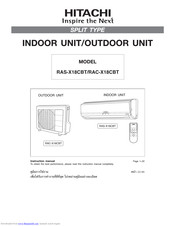 Hitachi RAS-X18CBT User Manual