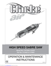 Clarke CAT32B Operation & Maintenance Instructions Manual