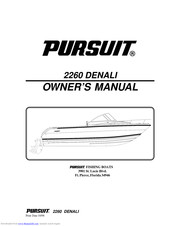 Pursit 2260 DENALI Owner's Manual