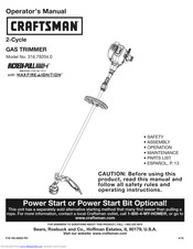 Craftsman INCREDI.PULL 316.79204.0 Operator's Manual