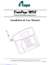 Scope DataPage Mark 2 Installation & User Manual