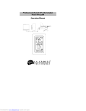 La Crosse Technology WS-2306 Operation Manual