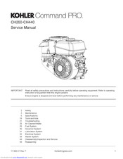 Kohler Command PRO CH440+ Service Manual