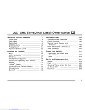 GMC Sierra Denali Classic 2007 Owner's Manual