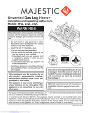 Majestic 30VL Installation And Operating Instructions Manual