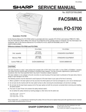 Sharp FO-5700U Service Manual