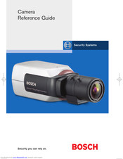Bosch Camera Reference Manual