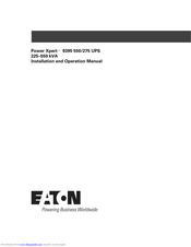 Eaton Power Xpert 9395-550/275 Installation And Operation Manual
