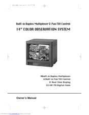 Marmitek 14” COLOR OBSERVATION SYSTEM Owner's Manual