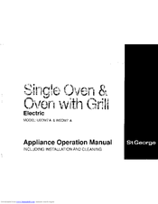 St George UEOM7 A Operation Manual