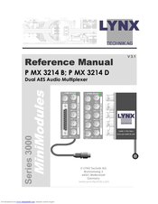 Lynx P MX 3214 B Reference Manual