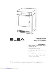 Elba ED-B7610ES(WH) Owner's Manual