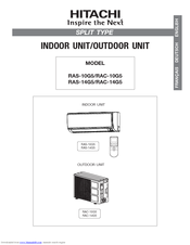 Hitachi RAS-14G5 Instruction Manual
