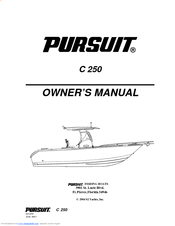 Pursuit C 250 Owner's Manual