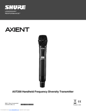 Shure AXT200 Manuals | ManualsLib