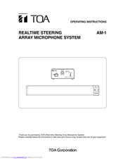 Toa AM-1 Operating Instructions Manual