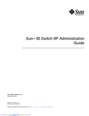 Sun Microsystems IB Switch 9P Administration Manual