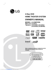 LG LHS-96PAC Owner's Manual