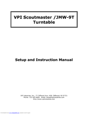 VPI Industries JMW-9T Instruction Manual
