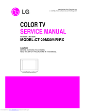 LG CT-29M30RX Service Manual