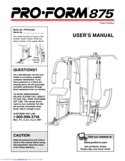 Pro-Form PFSY64390 User Manual
