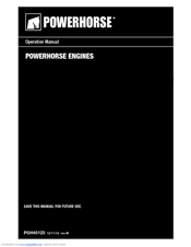 Powerhouse PGH45123 Operation Manual