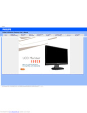 Philips 193EI User Manual