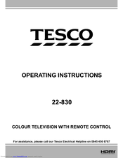 Tesco 22-830 Operating Instructions Manual