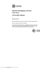 User Manuals: Vicon V700-C Series Indoor/Outdoor Camera