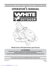 White Outdoor Series 79G Operator's Manual