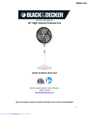 Black & Decker BDHS-6120 Instruction Manual