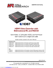 HR UHBX-P2 User Manual